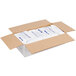 A white cardboard box containing 12 white Polar Tech Re-Freez-R-Brix packets.