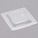 Fineline B6200-CL Tiny Temptations 3" x 3" Tiny Trays Clear Disposable Plastic Tray - 10/Pack Main Thumbnail 4