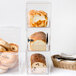 Cal-Mil 1204 Three Section Clear / Frosted Bread Box Main Thumbnail 1