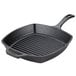 A Lodge pre-seasoned cast iron grill pan with a square griddle surface.