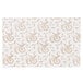 9 1/4" x 5 7/8" 3-Ply Glassine 1/2 lb. White Candy Box Pad with Gold Floral Pattern   - 250/Case Main Thumbnail 2