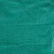A close up of a green vinyl fabric with a flannel back.