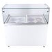 Excellence ACSG-00004 Straight Glass Sneeze Guard for EDC-8 Ice Cream Freezer Dipping Cabinet Main Thumbnail 4