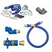 Dormont 1650KITCFS72 Deluxe Safety Quik® 72" Gas Connector Kit with Swivel MAX®, Elbow, and Restraining Cable - 1/2" Diameter Main Thumbnail 1