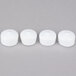 Four white plastic caps for Nemco Easy Cheese Blockers.