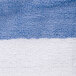 A close up of a blue and white striped Oxford pool towel.