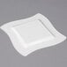 Fineline Wavetrends 106-WH 6 1/2" White Plastic Square Plate - 120/Case Main Thumbnail 3