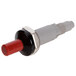 A grey and red Piezo igniter with a white background.