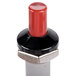 A red and black Piezo igniter with a metal cap.