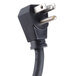 A black Nemco power cord with two silver plugs.
