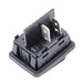 A black plastic Nemco rocker switch with metal parts and two wires.