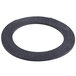 A black round rubber gasket with a flange nut.