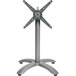 A silver metal BFM Seating Bali table base with four legs and a cross.