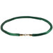 Aarco TR-127 8' Green Stanchion Rope with Brass Ends Main Thumbnail 2