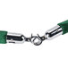 A green and silver Aarco rope with chrome ends.