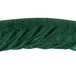 A green fabric roll with satin ends.
