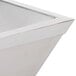 Cal-Mil 3326-10-55 Square Stainless Steel Cold Concept Bowl - 10" x 10" x 4" Main Thumbnail 4