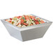 Cal-Mil 3326-10-55 Square Stainless Steel Cold Concept Bowl - 10" x 10" x 4" Main Thumbnail 5