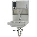 Advance Tabco 7-PS-81 Hands Free Hand Sink with Electric Faucet and Built In Soap and Towel Dispenser Main Thumbnail 1