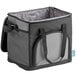 A black and grey small Choice insulated cooler bag.