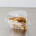Dart Clearseal 5" Hinged Clear Slice Container - 125/Pack Main Thumbnail 1