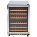 Eurodib USF54D Single Section 46-Bottle Half Height Dual Temperature Full Glass Door Wine Refrigerator Main Thumbnail 1