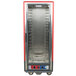 Metro C539-CLFC-4 C5 3 Series Low Wattage Heated Holding and Proofing Cabinet with Clear Single Door - Red Main Thumbnail 2