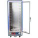 Metro C539-CLFC-U-BU C5 3 Series Low Wattage Universal Slide Heated Holding and Proofing Cabinet with Clear Single Door - Blue Main Thumbnail 3