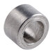 A stainless steel threaded metal cylinder.
