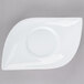 A bright white porcelain bowl with a hole in the middle.