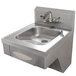 Advance Tabco 7-PS-46 Hand Sink with Splash Mount Faucet and Wrist Handles - 20" x 24" Main Thumbnail 1