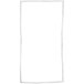 A white rectangular vinyl door gasket with a white border.