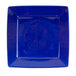 Tuxton BCH-1016 10 1/8" x 10 1/8" x 1 1/8" Cobalt Blue Square China Plate - 12/Case Main Thumbnail 2