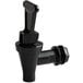 Choice Black Replacement Faucet for Plastic Beverage Dispensers Main Thumbnail 1
