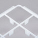 A white plastic Vollrath glass rack trim divider with 16 compartments.