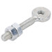 A silver stainless steel ARY Vacmaster lower gas shock bracket bolt and nut.