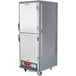 Metro C539-HLDS-U C5 3 Series Insulated Low Wattage Full Size Hot Holding Cabinet with Universal Wire Slides and Solid Dutch Doors - Gray Main Thumbnail 3