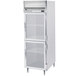 Beverage-Air HRPS1-1HG Horizon Series 26" Glass Half Door All Stainless Steel Reach-In Refrigerator with LED Lighting Main Thumbnail 1