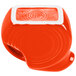 A Fiesta® mini disc creamer pitcher in orange with a red logo.