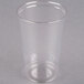 A Solo Ultra Clear clear plastic cup on a white background.