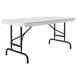 Correll Folding Table, 24" x 48" Plastic Adjustable Height, Gray - R-Series Main Thumbnail 1