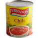 A case of 6 Furmano's #10 cans of chili sauce on a white background.