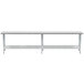 Advance Tabco GLG-3011 30" x 132" 14 Gauge Stainless Steel Work Table with Galvanized Undershelf Main Thumbnail 2