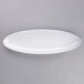 A white oval platter.