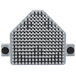 A grey plastic Edlund Titan Max-Cut pusher insert with small holes.