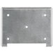 A metal plate with holes for a Waring panini grill.