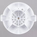 A white plastic Waring bottom housing with holes.