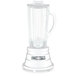 The Waring 014899 name plate on a clear glass pitcher with a handle.
