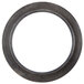 A black rubber circle with a white background.