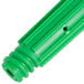 A close up of a green Unger nylon cone adapter.